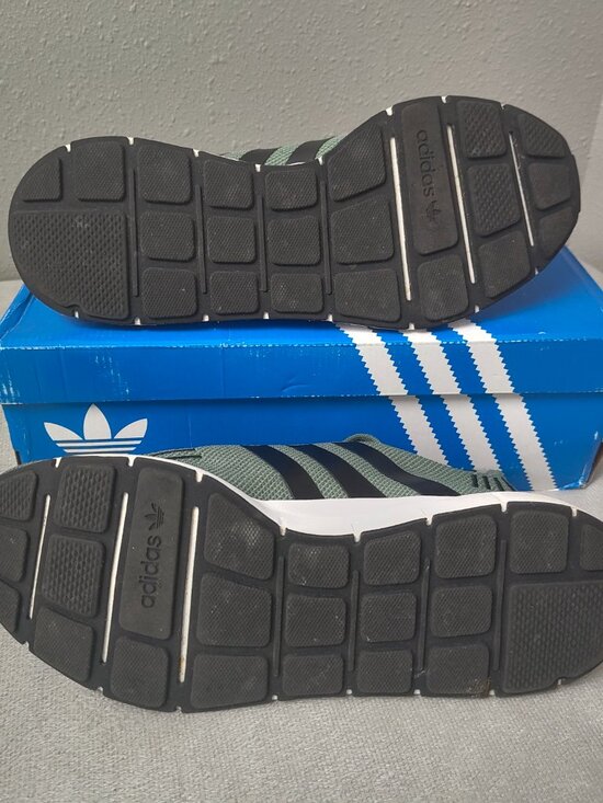 Size 11.5 -  Adidas Swift Run CG4115 Trace Cargo Green Men’s Running Sneakers